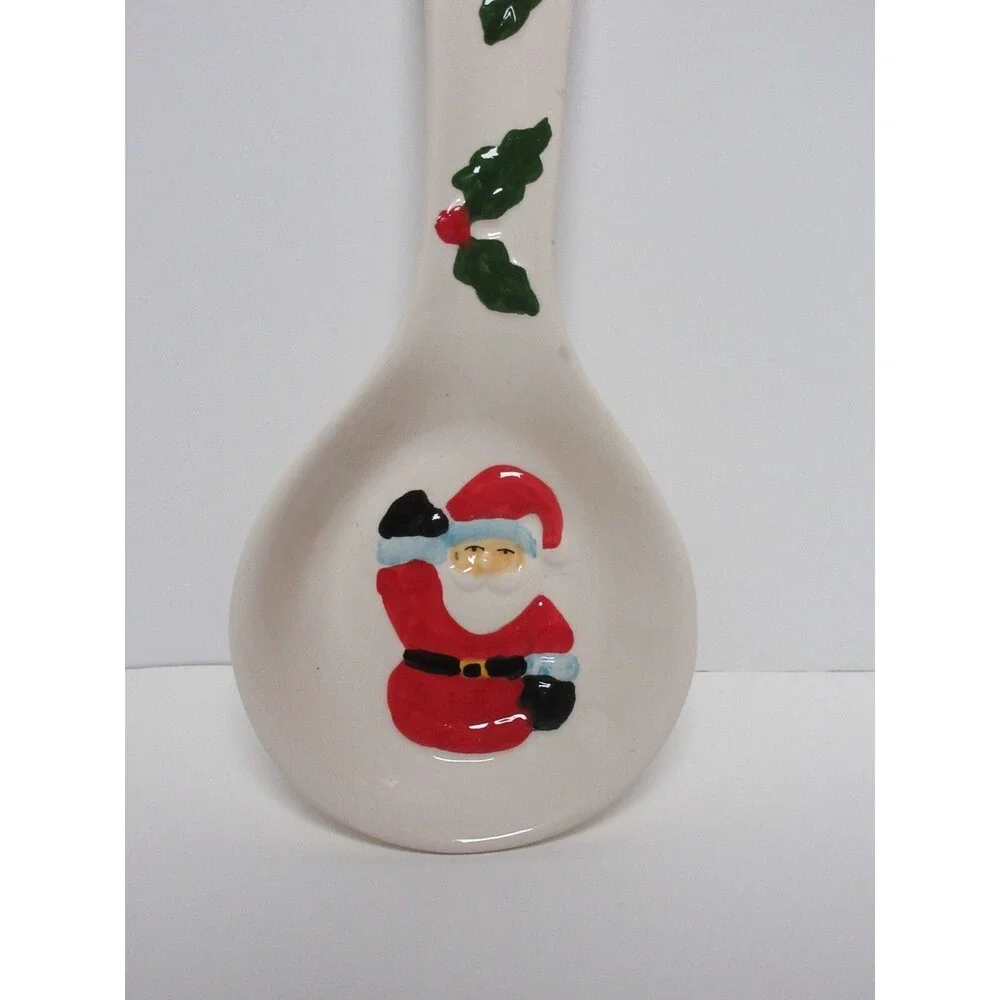 Santa Christmas Spoon Rest Holiday